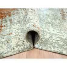 Load image into Gallery viewer, 8&#39;1&quot;x10&#39;3&quot; Rust Red With Beige, Abstract With Galaxy Design, Persian Knot, 100% Wool, Hand Knotted, Densely Woven, Oriental Rug FWR498834