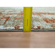 Load image into Gallery viewer, 8&#39;1&quot;x10&#39;3&quot; Rust Red With Beige, Abstract With Galaxy Design, Persian Knot, 100% Wool, Hand Knotted, Densely Woven, Oriental Rug FWR498834