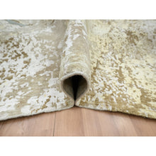 Load image into Gallery viewer, 9&#39;x11&#39;10&quot; Shades Of Brown With Gray, Persian Knot, Abstract With Galaxy Design, 100% Wool, Hand Knotted, Densely Woven, Oriental Rug FWR498864