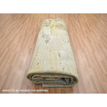 Load image into Gallery viewer, 9&#39;x11&#39;10&quot; Shades Of Brown With Gray, Persian Knot, Abstract With Galaxy Design, 100% Wool, Hand Knotted, Densely Woven, Oriental Rug FWR498864