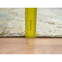 Load image into Gallery viewer, 9&#39;x11&#39;10&quot; Shades Of Brown With Gray, Persian Knot, Abstract With Galaxy Design, 100% Wool, Hand Knotted, Densely Woven, Oriental Rug FWR498864