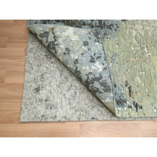 Load image into Gallery viewer, 9&#39;x12&#39;1&quot; Shades Of Brown, Densely Woven, Abstract With Galaxy Design, Persian Knot, Pure Wool, Hand Knotted, Oriental Rug FWR498870
