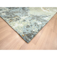 Load image into Gallery viewer, 9&#39;x12&#39;1&quot; Shades Of Brown, Densely Woven, Abstract With Galaxy Design, Persian Knot, Pure Wool, Hand Knotted, Oriental Rug FWR498870