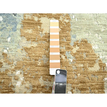 Load image into Gallery viewer, 9&#39;x12&#39;1&quot; Shades Of Brown, Densely Woven, Abstract With Galaxy Design, Persian Knot, Pure Wool, Hand Knotted, Oriental Rug FWR498870