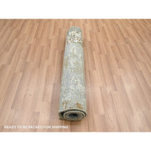 Load image into Gallery viewer, 3&#39;1&quot;x5&#39;4&quot; Shades Of Brown With Gray, Abstract With Galaxy Design, Persian Knot, 100% Wool, Hand Knotted, Densely Woven, Oriental Rug FWR499140