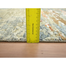 Load image into Gallery viewer, 3&#39;1&quot;x5&#39;4&quot; Shades Of Brown With Gray, Abstract With Galaxy Design, Persian Knot, 100% Wool, Hand Knotted, Densely Woven, Oriental Rug FWR499140