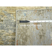 Load image into Gallery viewer, 3&#39;1&quot;x5&#39;4&quot; Shades Of Brown With Gray, Abstract With Galaxy Design, Persian Knot, 100% Wool, Hand Knotted, Densely Woven, Oriental Rug FWR499140