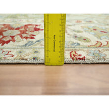 Load image into Gallery viewer, 9&#39;1&quot;x12&#39;3&quot; Pelican Gray, Sickle Leaf Design, Vegetable Dyes, Hand Knotted, Pure Wool, Oriental Rug FWR499200