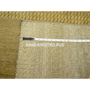 6'1"x9'6" Pinky Red, Vintage Persian Kerman Hand Knotted Worn Wool, Cropped Thin, Shabby Chic Distressed Look Oriental Rug FWR487614