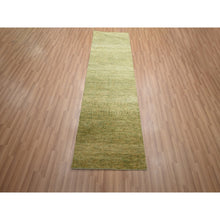 Load image into Gallery viewer, 2&#39;8&quot;x8&#39;2&quot; Fawn Brown, Denser Weave, Modern Grass Design, Hand Knotted, Wool And Silk, Lush And Plush, Runner, Oriental Rug FWR499362
