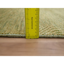 Load image into Gallery viewer, 2&#39;8&quot;x8&#39;2&quot; Honey Brown, Wool And Silk, Modern Grass Design, Hand Knotted, Denser Weave, Lush And Plush, Runner, Oriental Rug FWR499386