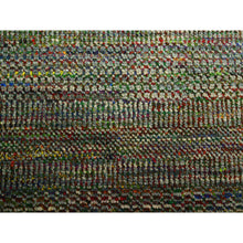 Load image into Gallery viewer, 10&#39;x14&#39;6&quot; Sage Green, Modern Grass Design, Wool And Silk, Hand Knotted, Tone On Tone, Lush And Plush, Oriental Rug FWR499422