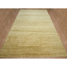 Load image into Gallery viewer, 9&#39;x12&#39;1&quot; Shades Of Brown, Wool And Silk, Hand Knotted, Modern Grass Design, Tone On Tone, Lush And Plush, Oriental Rug FWR499440
