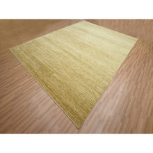 Load image into Gallery viewer, 9&#39;x12&#39;1&quot; Shades Of Brown, Wool And Silk, Hand Knotted, Modern Grass Design, Tone On Tone, Lush And Plush, Oriental Rug FWR499440