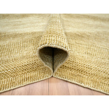 Load image into Gallery viewer, 9&#39;x12&#39;1&quot; Shades Of Brown, Wool And Silk, Hand Knotted, Modern Grass Design, Tone On Tone, Lush And Plush, Oriental Rug FWR499440