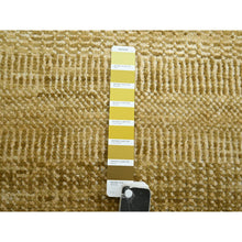 Load image into Gallery viewer, 9&#39;x12&#39;1&quot; Shades Of Brown, Wool And Silk, Hand Knotted, Modern Grass Design, Tone On Tone, Lush And Plush, Oriental Rug FWR499440