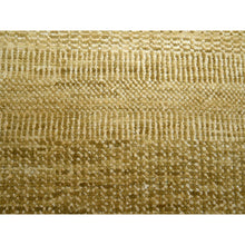 Load image into Gallery viewer, 9&#39;x12&#39;1&quot; Shades Of Brown, Wool And Silk, Hand Knotted, Modern Grass Design, Tone On Tone, Lush And Plush, Oriental Rug FWR499440