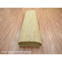 Load image into Gallery viewer, 9&#39;x12&#39;1&quot; Shades Of Brown, Wool And Silk, Hand Knotted, Modern Grass Design, Tone On Tone, Lush And Plush, Oriental Rug FWR499440