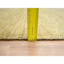 Load image into Gallery viewer, 9&#39;x12&#39;1&quot; Shades Of Brown, Wool And Silk, Hand Knotted, Modern Grass Design, Tone On Tone, Lush And Plush, Oriental Rug FWR499440