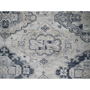 11'9"x14'8" Silver Gray, Anatolian Design, Supple Collection Thick And Plush, Extra Soft Wool Hand Knotted, Oversized Oriental Rug FWR504132