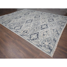 Load image into Gallery viewer, 13&#39;9&quot;x17&#39;9&quot; Silver Gray, Natural Wool Hand Knotted, Anatolian Design, Supple Collection Thick And Plush, Oversized Oriental Rug FWR504144