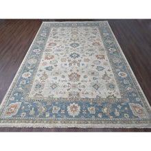 Load image into Gallery viewer, 12&#39;x17&#39;9&quot; Light Gray, Natural Wool Hand Knotted, Oushak Design, Supple Collection Thick And Plush, Oversized Oriental Rug FWR504204