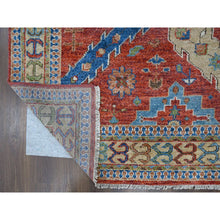 Load image into Gallery viewer, 12&#39;x14&#39;10&quot; Coral Red, Heriz With All Over Design, Supple Collection Thick And Plush, Soft Wool Hand Knotted, Oversized Oriental Rug FWR504216