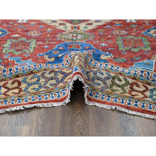Load image into Gallery viewer, 12&#39;x14&#39;10&quot; Coral Red, Heriz with All Over Design, Supple Collection Thick and Plush, Soft Wool Hand Knotted, Oversized Oriental Rug FWR504216