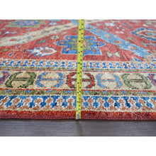 Load image into Gallery viewer, 12&#39;x14&#39;10&quot; Coral Red, Heriz with All Over Design, Supple Collection Thick and Plush, Soft Wool Hand Knotted, Oversized Oriental Rug FWR504216