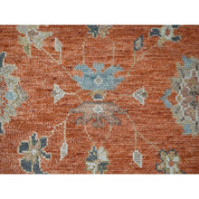 Load image into Gallery viewer, 8&#39;10&quot;x11&#39;10&quot; Burnt Orange, Hand Knotted Oushak Design, Supple Collection Thick and Plush, Extra Soft Wool Oriental Rug FWR504282