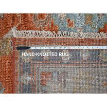 Load image into Gallery viewer, 8&#39;10&quot;x11&#39;10&quot; Burnt Orange, Hand Knotted Oushak Design, Supple Collection Thick And Plush, Extra Soft Wool Oriental Rug FWR504282
