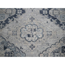 Load image into Gallery viewer, 5&#39;10&quot;x8&#39;10&quot; Silver Gray, Natural Wool Hand Knotted, Anatolian Design, Supple Collection Thick and Plush, Oriental Rug FWR504426