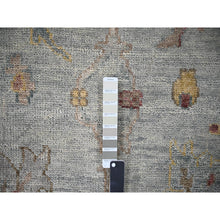 Load image into Gallery viewer, 14&#39;x17&#39;9&quot; Light Gray, Oushak Design, Supple Collection Thick And Plush, Hand Knotted, Pure Wool, Oversized Oriental Rug FWR504588