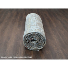 Load image into Gallery viewer, 11&#39;10&quot;x17&#39;10&quot; Ivory And Gray, Pure Wool Hand Knotted, Karajeh Design With Tribal Medallions, Oversized Oriental Rug FWR504702