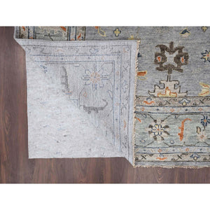 14'x17'9" Light Gray, Oushak Design, Supple Collection Thick And Plush, Extra Soft Wool, Hand Knotted, Oversized Oriental Rug FWR504774