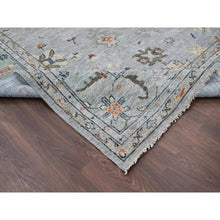 Load image into Gallery viewer, 14&#39;x17&#39;9&quot; Light Gray, Oushak Design, Supple Collection Thick And Plush, Extra Soft Wool, Hand Knotted, Oversized Oriental Rug FWR504774