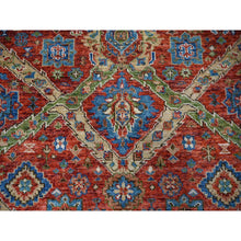 Load image into Gallery viewer, 8&#39;x9&#39;10&quot; Coral Red, Heriz With All Over Design, Supple Collection Hand Knotted, Thick And Plush, Soft Wool Oriental Rug FWR504834