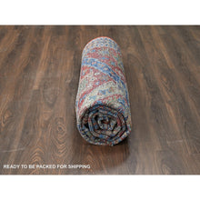 Load image into Gallery viewer, 8&#39;x9&#39;10&quot; Coral Red, Heriz With All Over Design, Supple Collection Hand Knotted, Thick And Plush, Soft Wool Oriental Rug FWR504834