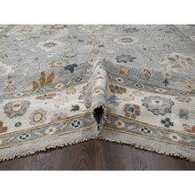 Load image into Gallery viewer, 12&#39;x17&#39;10&quot; Light Gray, Oushak With All Over Design Supple Collection, Thick And Plush, Extra Soft Wool, Hand Knotted, Oversized Oriental Rug FWR505122