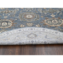Load image into Gallery viewer, 8&#39;x8&#39; Silver Blue, Supple Collection Plush And Lush, Natural Wool Hand Knotted, Oushak Design, Round Oriental Rug FWR505338