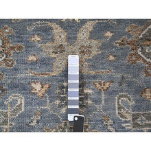 Load image into Gallery viewer, 8&#39;x8&#39; Silver Blue, Supple Collection Plush And Lush, Natural Wool Hand Knotted, Oushak Design, Round Oriental Rug FWR505338