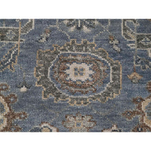 Load image into Gallery viewer, 8&#39;x8&#39; Silver Blue, Supple Collection Plush And Lush, Natural Wool Hand Knotted, Oushak Design, Round Oriental Rug FWR505338