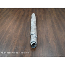 Load image into Gallery viewer, 8&#39;x8&#39; Silver Blue, Supple Collection Plush And Lush, Natural Wool Hand Knotted, Oushak Design, Round Oriental Rug FWR505338