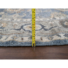 Load image into Gallery viewer, 8&#39;x8&#39; Silver Blue, Supple Collection Plush And Lush, Natural Wool Hand Knotted, Oushak Design, Round Oriental Rug FWR505338