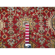 Load image into Gallery viewer, 4&#39;1&quot;x6&#39; Red And Black, Karajeh Design, Organic Wool, Hand Knotted, Oriental Rug FWR505566