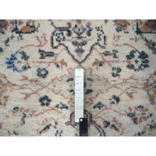 Load image into Gallery viewer, 5&#39;10&quot;x8&#39;10&quot; Ivory, Pure Wool, Soft Pile, Natural Dyes, Hand Knotted, Mahal Design, Supple Collection, Oushak Oriental Rug FWR505710