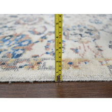 Load image into Gallery viewer, 5&#39;10&quot;x8&#39;10&quot; Ivory, Pure Wool, Soft Pile, Natural Dyes, Hand Knotted, Mahal Design, Supple Collection, Oushak Oriental Rug FWR505710