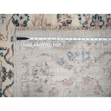 Load image into Gallery viewer, 5&#39;10&quot;x8&#39;10&quot; Onyx Black, Borderless Botanical Design, Half Wool and Half Silk, Densely Woven, Soft Pile, Hand Knotted, Oriental Rug FWR453606