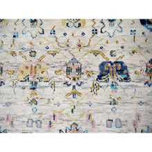 Load image into Gallery viewer, 7&#39;10&quot;x9&#39;10&quot; Ivory, Hand Knotted, Soft And Vibrant Pile, Supple Collection, Pure Wool, Natural Dyes, Mahal Design, Oriental Rug FWR505758