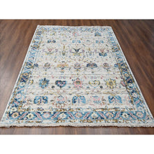 Load image into Gallery viewer, 7&#39;10&quot;x9&#39;10&quot; Egg Shell, Hand Knotted, Vegetable Dyes, Mahal Design, Supple Collection, Soft Pile, Organic Wool, Oriental Rug FWR505770